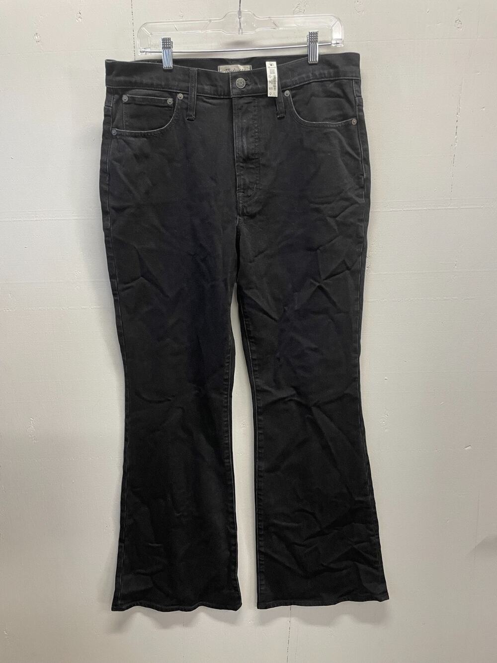 Madewell Women's Black Jeans 31 Tall Perfect Vintage Flare Jean High Rise NWT